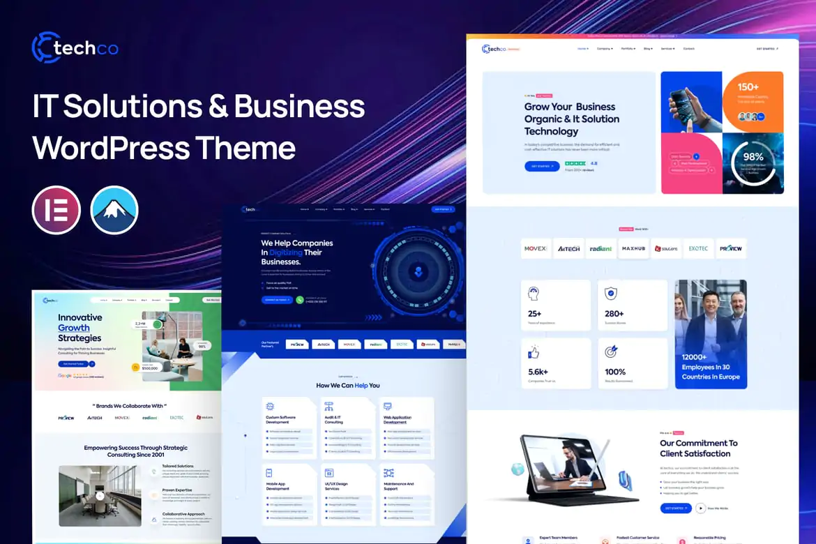IT Solutions & Business WordPress Theme Download